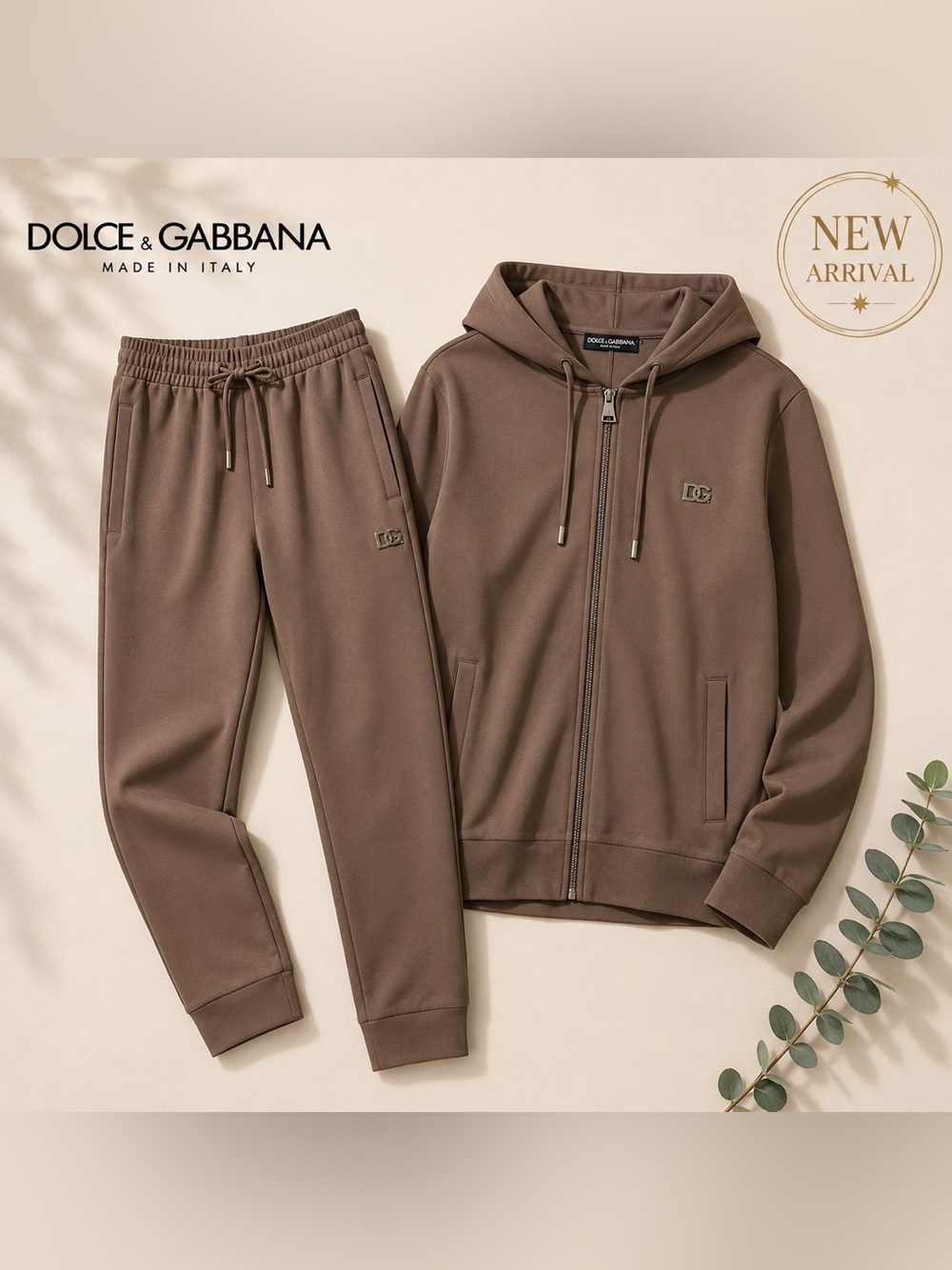 🤎 Men’s Brown Hooded Tracksuit Set 🤎